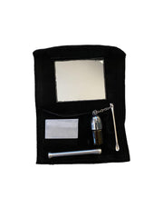 Charlie's Sniffer Set Snuff Kit Wallet with Bottle, Mirror, Spoon, Snuff Tube and Scrapper